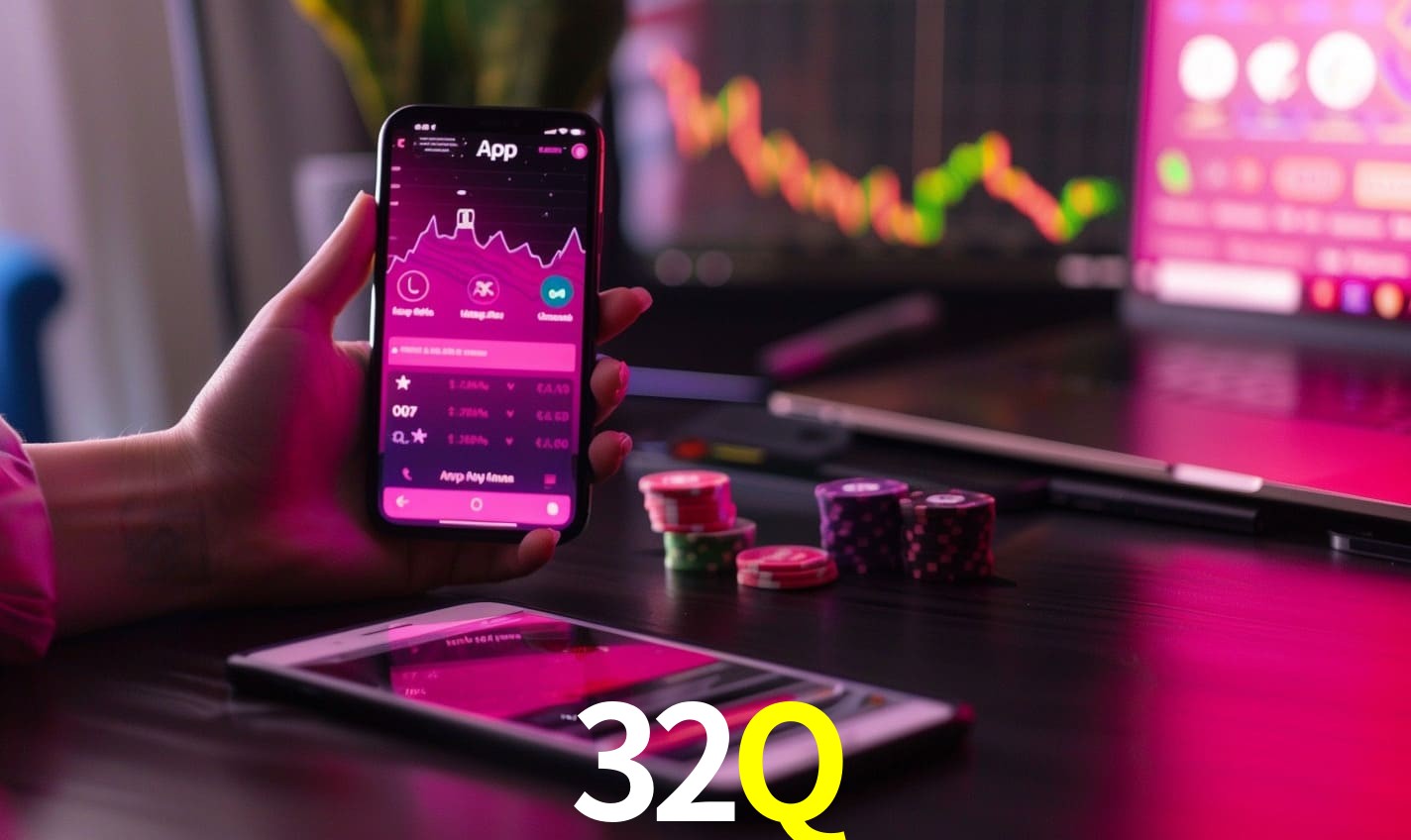 Comparação APP mobile vs versão web da 32Q